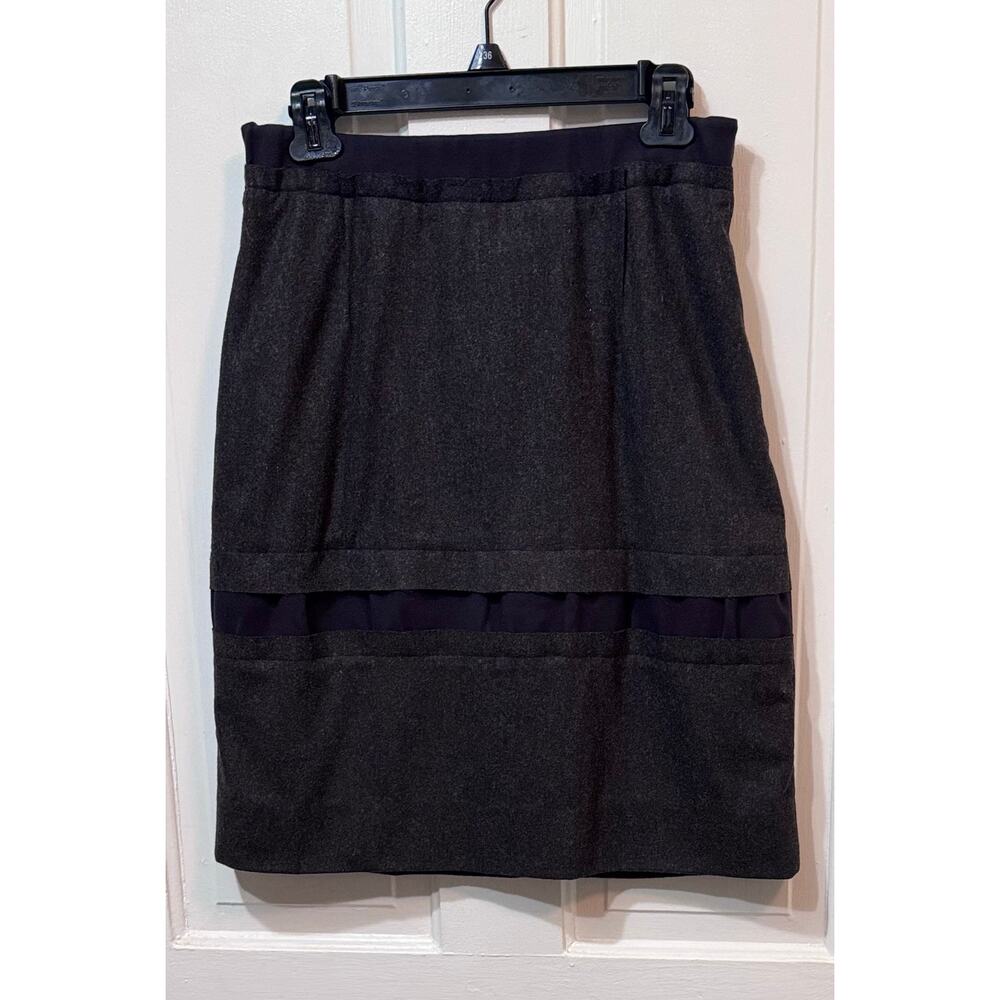 Marni Gray Wool Blend Pencil Skirt Size 40